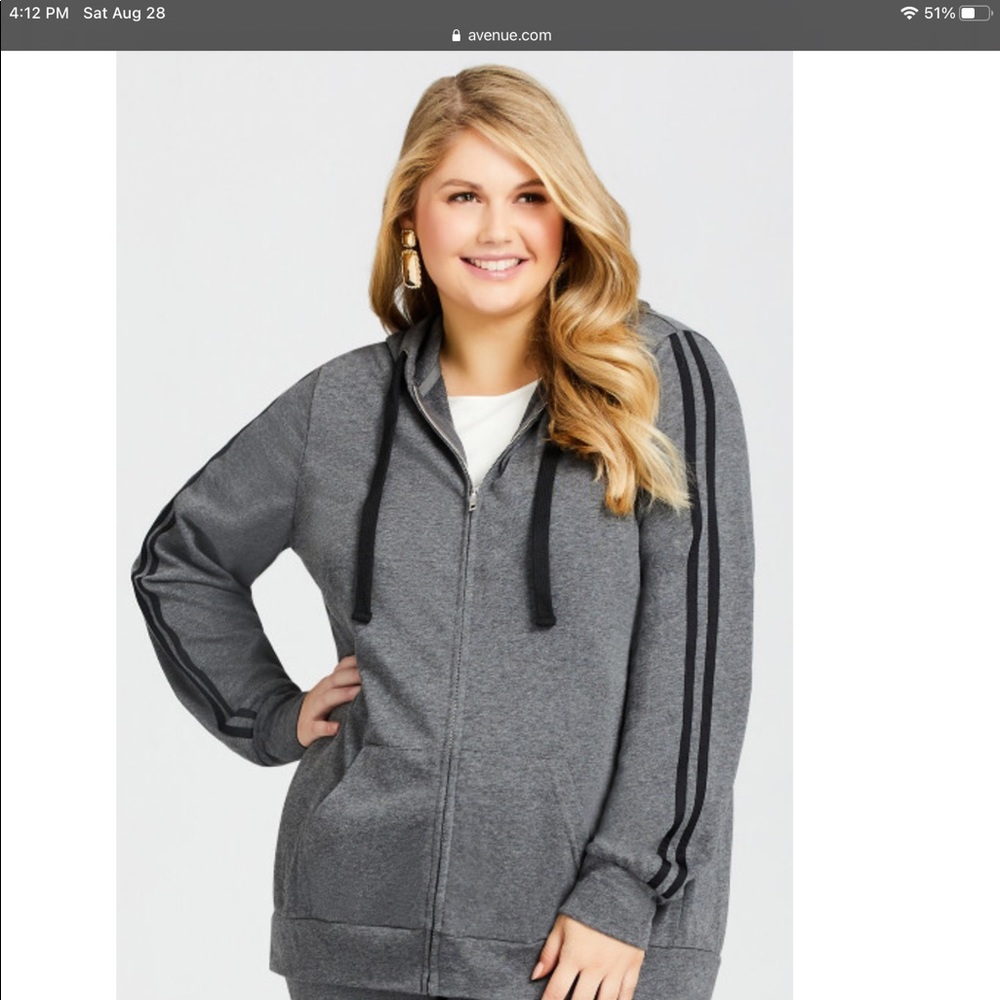 - Lafette Track Jacket by Avenue Plus3X NWT